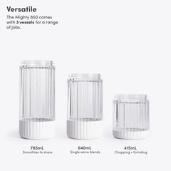 Mighty 850 | Premium Compact Personal Blender | Smoothies, Shakes, Dressings, Sauces | Blends Ice Andfruit | New Xl Vessel |