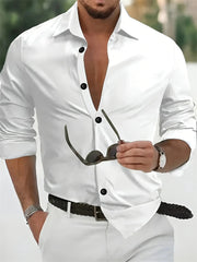 2025 New Business Casual Men's Formal Shirts Checkered Print Button Down Shirt Long-sleeved Business Daily Spring And Fall Shirt