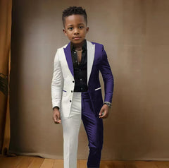 Blazer Suit For Boys 3-16 Years Boy Blazer Pant Set 2 Piece Slim Fit Casual Wedding Suit Set Birthday Stage Performance Costumes
