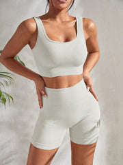 Showlu Store Nation 0 Seamless Yoga Set Gym Suits With Shorts Crop Top Sexy Bra Women's Pants 2 Pieces Set Running Workout Outfit Fitness Clothing