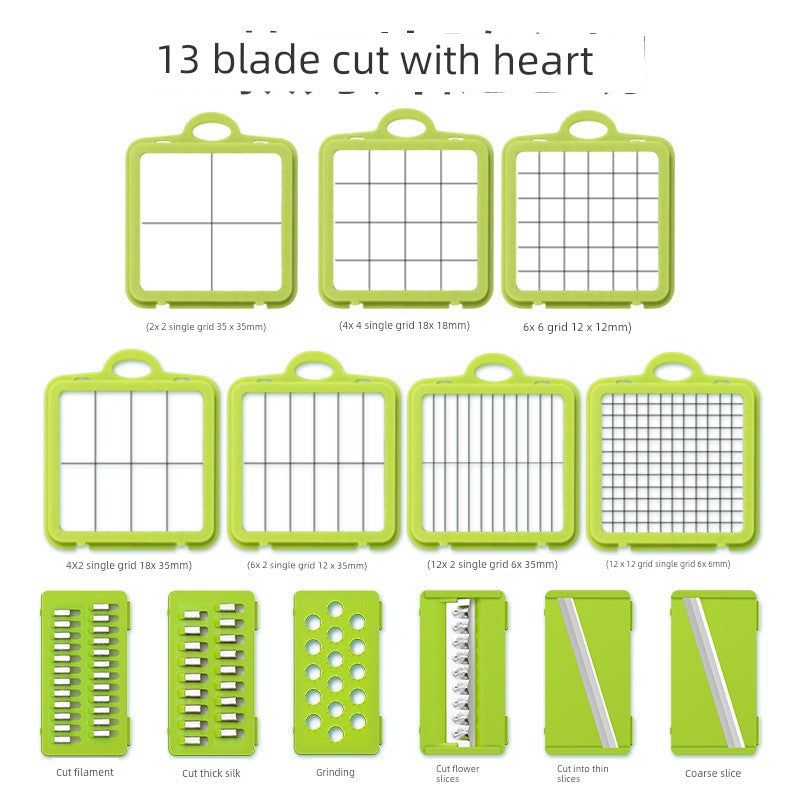 Dicing Handy Gadget For Home Multi-Functional Chopping Artifact Handy Gadget Kitchen Shredding and Slicing Milk Tea Shop Cut Fruit Cut Lemon Machine SHOWLU FASHION STORE