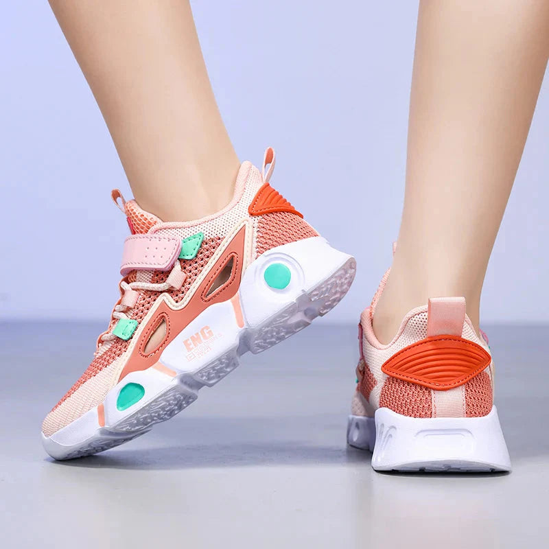 Fashionable Summer Children's Mesh Hollow Casual Shoes Boys' Sports Shoes Breathable, Lightweight, Non slip Tennis Girls' Sports SHOWLU FASHION STORE