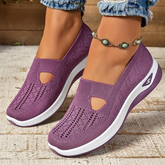 Summer Women's Sneakers Breathable Slip on Walking Shoes Mesh Low Top Womens Vulcanized Shoes Soft Sole Lightweight Women Shoes