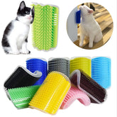 Cat Self Groomer With Catnip Soft Cats Wall Corner Massage Cat Comb Brush Rubs The Face With A Tickling Comb Pet Grooming Supply