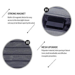 Magnetic Mesh Door Curtain Anti Mosquito Screen Self Adhesive