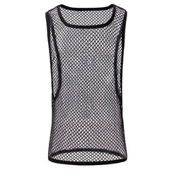 BRAVE PERSON Fashion Men Clothing Bodybuilding Gym Tank Tops Sleeveless Mesh Undershirt Fitness Workout Vest