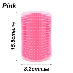 Cat Brush Comb Cat Toy with Catnip Cat Wall Brush Cat Scratcher Massage Self Groomer Comb Pet Cat Corner Scratcher Massager