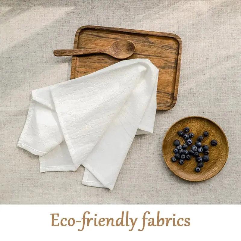 Set Of 12 30x45cm Table Cloth Napkins Cotton Durable Fabric Reusable Uniform Color For Kitchen Dining Easter Wedding Decoration - SHOWLU FASHION STORE