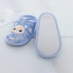 Baby Girls Boys Sandals Cute Flexible Non-slip Summer Flats First Walkers Toddlers Shoes for Casual Home Infants 0-15Months