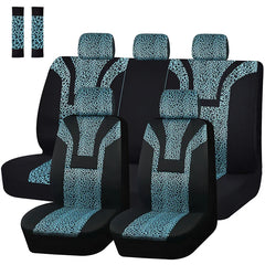 Leopard Print Short Plush Universal Car Seat Cover Winter Seat Covers Fit For Most Car SUV Truck Vans Car Accessories Interior