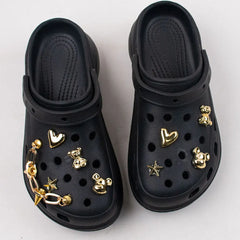 Shoe Charms DIY Acrylic Butterfly Cartoon Bear Decoration Buckle for Hole Shoe Charm Accessories Kids Party Girls Gift