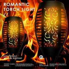 Solar Dancing Flame LED Garden Lantern
