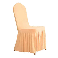 1Pcs Elastic Spandex Universal Chair Cover Skirt Cloth For Hotel Home Modern Wedding Birthday Party Event Dining Seat Decoration SHOWLU FASHION STORE