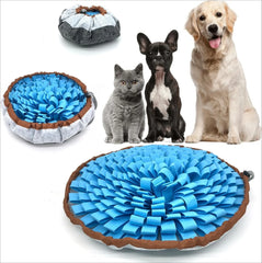 Pet Snuffle Mat for Dogs, Interactive Feed Game for Boredom, Encourages Natural Foraging Skills for Cats Dogs Bowl Travel Use