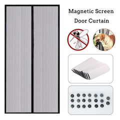 Magnetic Mesh Door Curtain Anti Mosquito Screen Self Adhesive