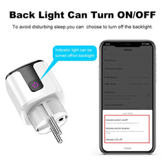WiFi Smart Plug EU Socket Power Monitor Voice Control