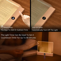 Rechargeable LED Book Reading Light Clip Adjustable Night Lamp