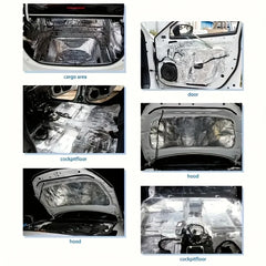 Self-Adhesive Aluminum Foil Insulation Roll Sound Deadening Pad Heatproof Soundproof Noise Reduction for RV Vehicle Accessories