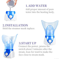 Facial Steamer Hot Cold Spray Face Moisturizing Device