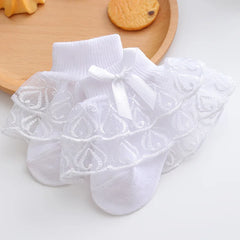 0-2Y Toddler Cotton Lace Ruffle Princess Mesh Breathable Socks Children Ankle Short Candy Color Thin Summer Socks for Newborn