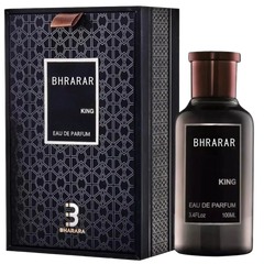 Bharara King Men's Eau de Parfum 3.4oz (100ml) - Refreshing Citrus & Musk Scent Long-Lasting Formaldehyde-Free Fragrance, Daily
