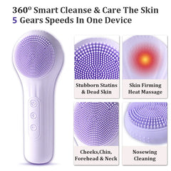 Silicone Facial Cleansing Brush Rechargeable