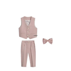 Little Boys Photography Suit Children Wedding Dress Kids Stage Performance Blazer Suit Baby Birthday Formal Ceremony Costume