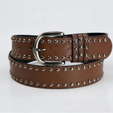 Versatile soft face needle buckle waistband for jeans, fashionable rivet waistband for decoration, paired with dress y2k sweet a