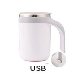 Portable Automatic Stirring Cup Mug Rechargeable Coffee Electric Stirring Stainless Steel Magnetic Rotating Blender Stirring Cup