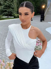 Solid Color Skinny Half Sleeve Sleeve Jumpsuit Female Pure Color Tight Half Sleeve Jumpsuit - SHOWLU FASHION STORE