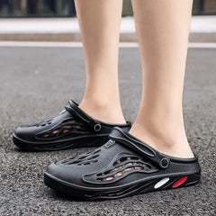 Summer Men Sandals Light EVA Men's Casual Shoes Hole Shoes Clogs Lovers Home Garden Outdoor Male Beach Flat Slippers Big Size 49 - SHOWLU FASHION STORE