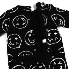 AA - baby footie clothes kids smile print romper baby boy and girl clothes long sleeve summer spring round neck cotton romper - SHOWLU FASHION STORE