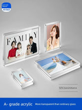 Acrylic Photo Frame Double - Sided Transparent Display Frame Photo and Pictures Printing Creative Magnetic Photo Frame Crystal Glass Table - SHOWLU FASHION STORE