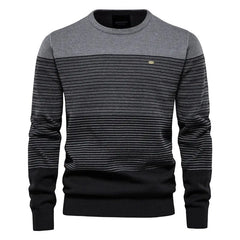 AIOPESON Brand Cotton Sweater Men Fashion Casual O - Neck Spliced Pullovers Knitted Sweater Male New Winter Warm Mens Sweaters - SHOWLU FASHION STORE