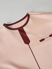 African Ethnic Style Men'S Casual Suit with Print Shirt, Slit Pants, and Drawstring Waist 2pcs Set