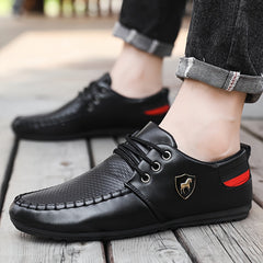 KOONEXY Men's Formal & casual Shoes - Lace-Up Business & Everyday Shoes, Cushioned PVC Sole, All-Season Black Dress Shoes for Office, Events, Casual Attire - Durable PU Upper & Easy-Clean Design, Event Footwear, Sleek Shoe De