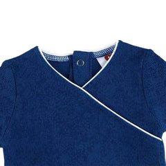 Baby romper and hat set kids clothes long sleeves rib cotton baby overall with footie romper autumn/winter demo wrap romper - SHOWLU FASHION STORE