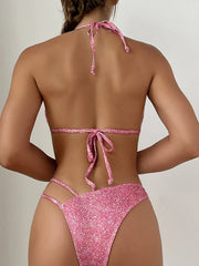Backless Triangle Shoelace Bikini - SHOWLU FASHION STORE