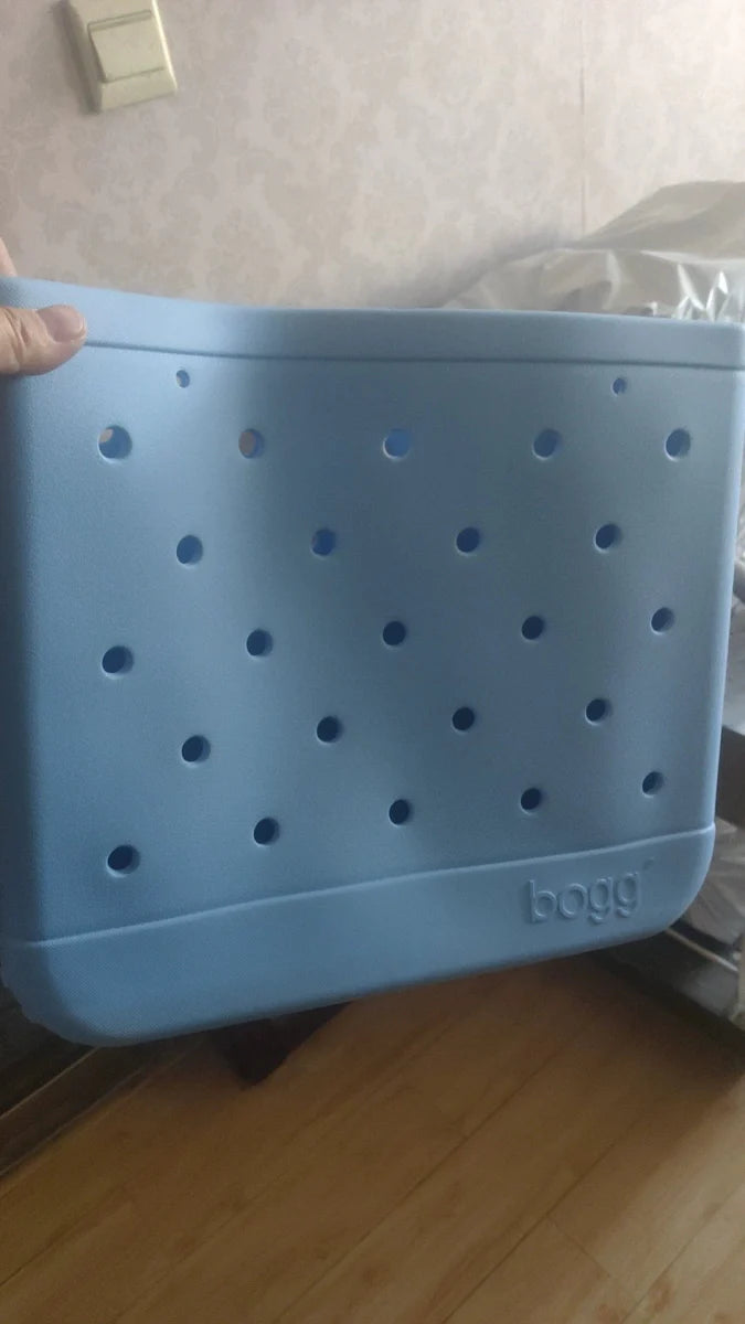 Beach Bag Satchel Shopping Bag Pet Basket Shoulder Outdoor Eva Pure Color Hole Bag Bogg American Jelly Fashion - SHOWLU FASHION STORE