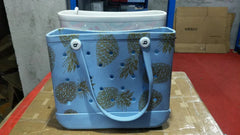 Beach Bag Satchel Shopping Bag Pet Basket Shoulder Outdoor Eva Pure Color Hole Bag Bogg American Jelly Fashion - SHOWLU FASHION STORE