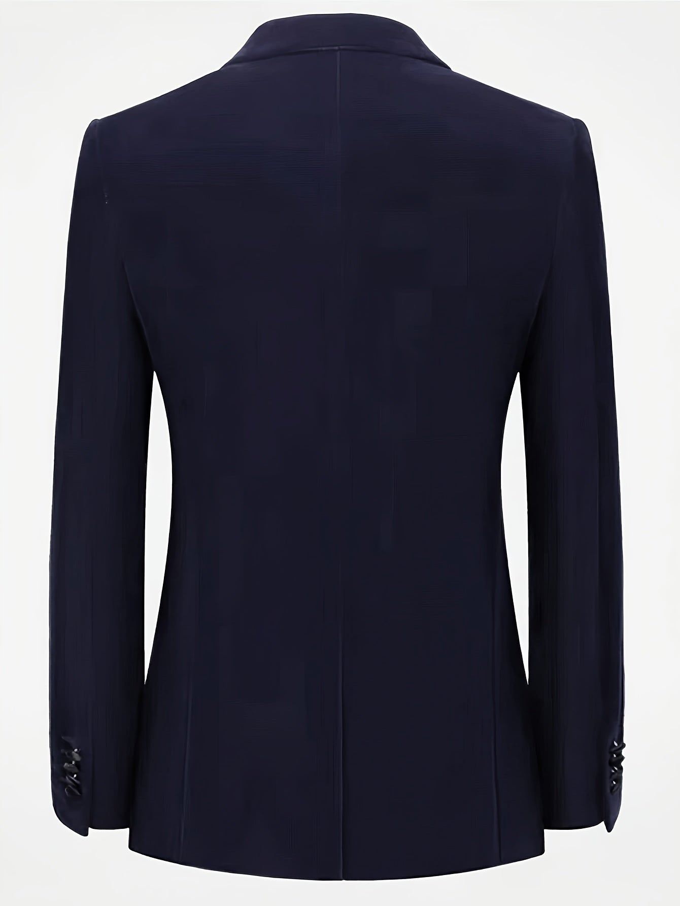 Men's Elegant Velvet Blazer - Royal Blue, Long Sleeve, Double-Breasted with Pockets, Notched Lapel, Perfect for Fall and Winter Formal Events SHOWLU FASHION STORE