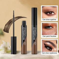 Black Brown Peel - off Eyebrow Gel Tint Makeup Waterproof Lasting Eye Brow Enhancers Liquid Gel Tear Wear Easy Natural Brow Tattoo - SHOWLU FASHION STORE