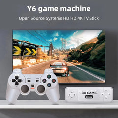BOYHOM Y6 Retro Game Console 4K 60fps HDMI Output Low Latency GD10 TV Game Stick Dual Handle Portable Home Game Console for GBA - SHOWLU FASHION STORE