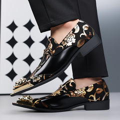 25725 - Men's Business Casual Winter Slip-On Large Size Oxford Shoes