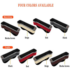 Car Seat Gap Filler Cup Holder 7 Colours Changing LED Car Crevice Storage Organizer Box With 2Usb Charger Car Accessories - SHOWLU FASHION STORE