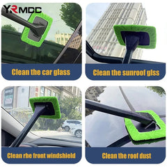 Car Window Cleaning Brush Kit Long Handle Brushes Windshield Wiper Auto Body Wash Tools Glass Cleaner Towel for Cars Accessories - SHOWLU FASHION STORE