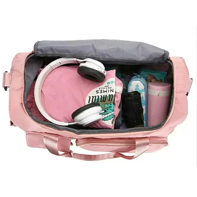 Carry On Travel Bag Large Capacity Gym Bag Weekender Overnight Duffle Bags With Shoe Compartment Sports Fitness Bags for Women - SHOWLU FASHION STORE