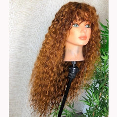Cheap Wholesale Hd Deep Curly Wave Transparent Full Lace Frontal Wigs Raw Virgin Brazilian Human Hair Lace Front Wig Vendor - SHOWLU FASHION STORE