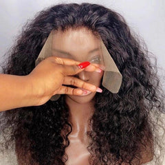 Cheap Wholesale Hd Deep Curly Wave Transparent Full Lace Frontal Wigs Raw Virgin Brazilian Human Hair Lace Front Wig Vendor - SHOWLU FASHION STORE