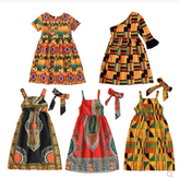 Children's Elastic Waist Backless Dress - SHOWLU FASHION STORE